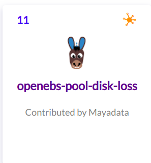 openebs pool disk loss