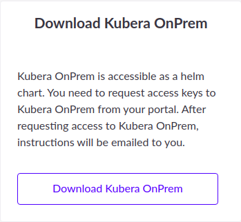 Download Kubera OnPrem